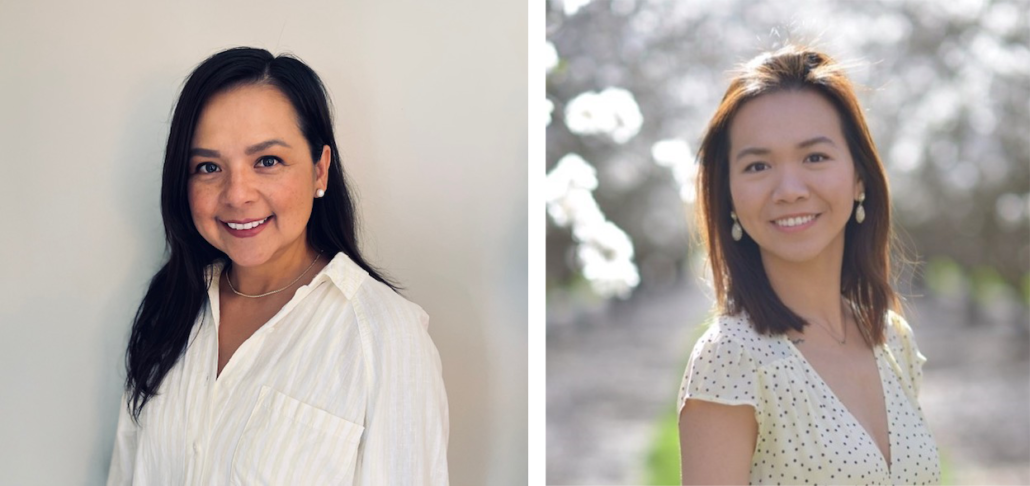 Headshots of Ria Palarca, Director, HR and Nhu Truong, Associate Manager, HR.